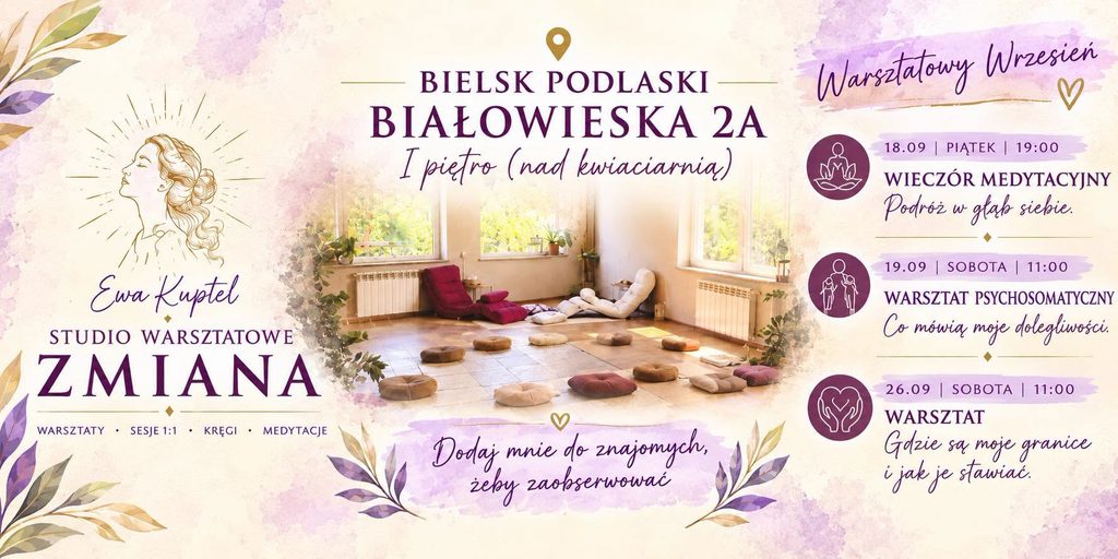 WARSZTATY WRZEŚNIOWE warsztaty wrzesień